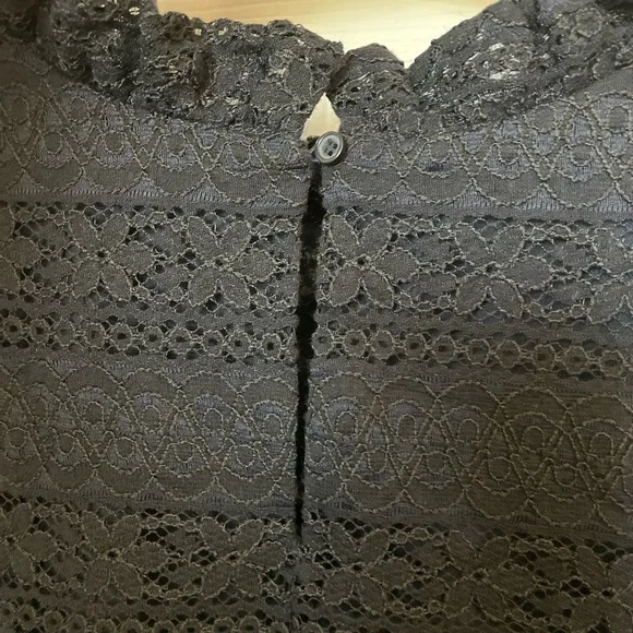 Ann Taylor Midnight Lace Blouse - Picture 3 of 6